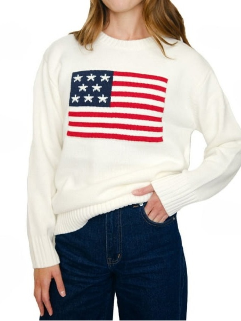 American Flag Sweater